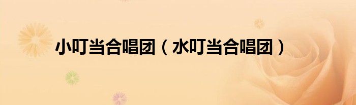 小叮当合唱团（水叮当合唱团）