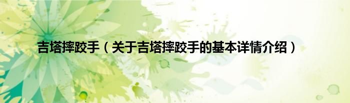 吉塔摔跤手（关于吉塔摔跤手的基本详情介绍）